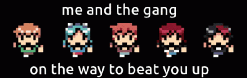 The Gang Ready To Beat You Up GIF