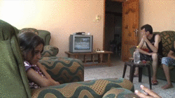 The Gaza Bombing Watching Tv GIF