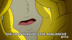 The Goat Survived The Avalanche Hes Alive GIF