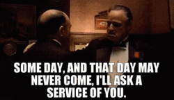 The Godfather Vito Corleone Someday GIF