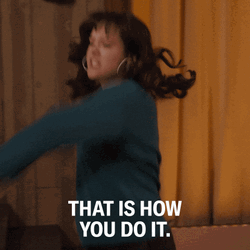 The Goldbergs Erica Punching Air GIF