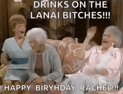 The Golden Girls Sitcom Happy Birthday Drinks GIF