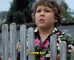The Goonies Sad Kid Come On GIF