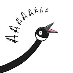 The Goose Yelling Screaming GIF