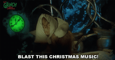 The Grinch Poster Blast Christmas Music GIF