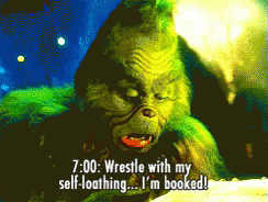 The Grinch Self-Loathing Booked GIF