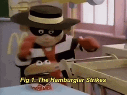 The Hamburglar Strikes GIF