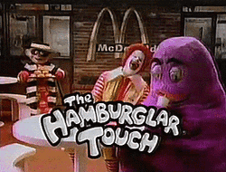 The Hamburglar Touch GIF