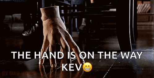 The Hand Is On The Way With A Smiley Face On The Bottom GIF