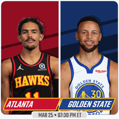 The Hawks And Golden State Warriors Are Playing A Game On Mar 25 GIF