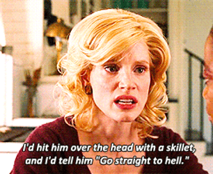The Help Jessica Chastain Intense Expression GIF