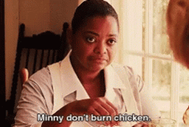 The Help Minny Dont Burn The Chicken GIF