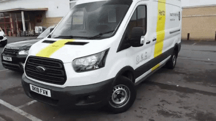 The Hertz White Van GIF