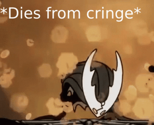 The Hollow Knight Boss Dies From Cringe GIF