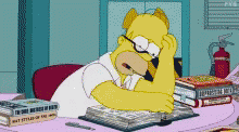 The Homer Simpsons Agenda  GIF