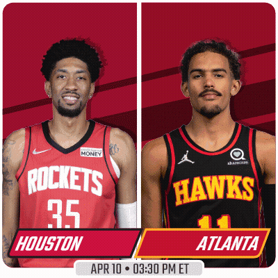 The Houston Rockets Are Playing The Atlanta Hawks GIF