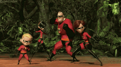 The Incredibles Family GIF