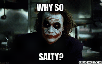 The Joker Is Asking Why So Salty GIF