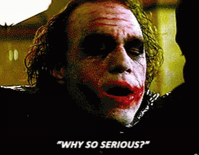 The Joker Says " Why So Serious " While Talking To Another Person GIF