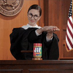 The Judge And The Peanut Butter Gavel GIF