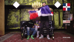 The Kid Mero Waving Dominican Republic Flag GIF