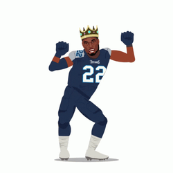 The King Derrick Henry Stiff Arm GIF