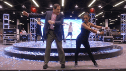 The Late Show Floss Dance GIF