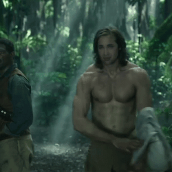 The Legend Of Tarzan 2016 Film Shirt Off  GIF