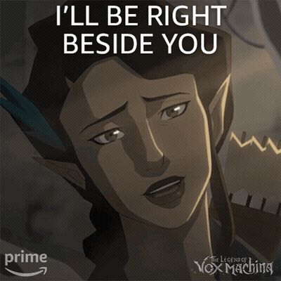 The Legend Of Vox Machina Poster With Woman GIF