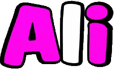 The Letter A Is Pink And The Letter I Is White . Sticker