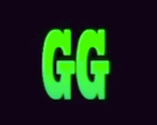 The Letters Gg Are Glowing In The Dark . GIF