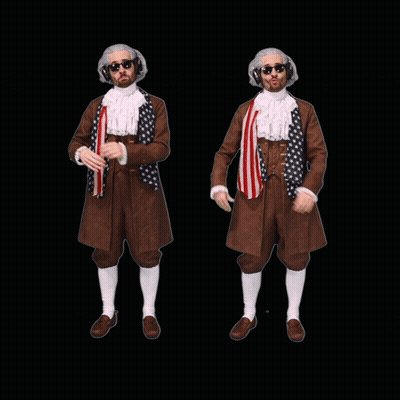 The Letters Gg Are Made Of Fur And Have Sunglasses On Them GIF