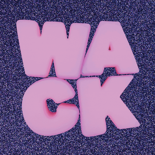 The Letters Wa And Ck Are Pink On A Purple Background GIF
