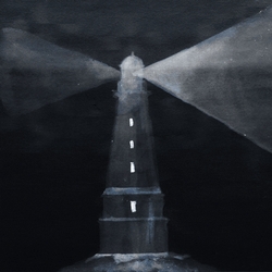 The Lighthouse Animation Spinning Faster GIF