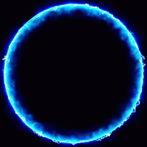 The Logo For Gs Games Server Is Surrounded By A Blue Circle GIF