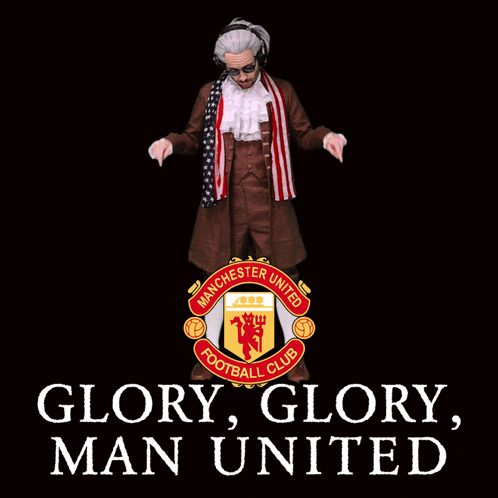 The Logo For The Manchester United Football Club Is Shown GIF
