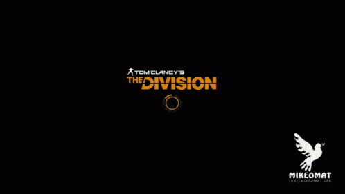 The Logo For Tom Clancy 'S The Division Is Displayed On A Black Background GIF