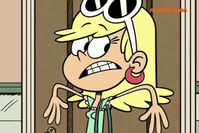 The Loud House Character In Front Of Door GIF