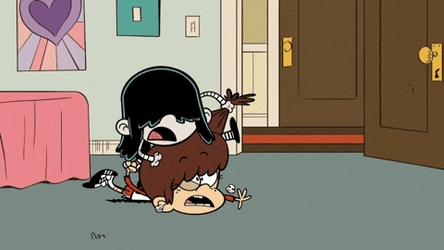 The Loud House Hair Pulling Scene GIF