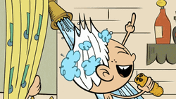 The Loud House Lincoln Showering GIF