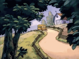 The Magic School Bus Flying GIF