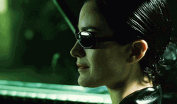 The Matrix Cool Trinity Smiling GIF