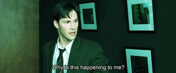 The Matrix Neo Confused Looking Around GIF