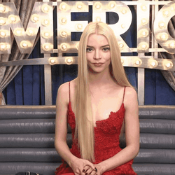 The Menu Blonde Anya Taylor Joy GIF