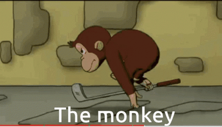 The Monkey Curious George Squirrel Scene GIF