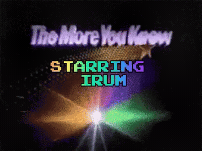 The More You Know Starring Irum Is A Video Game GIF