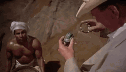 The Mummy Old Man Checking Ancient Stone GIF
