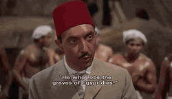 The Mummy Peter Cushing Talking Serious GIF