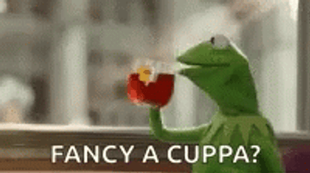 The Muppets Kermit Tea Fancy A Cuppa GIF