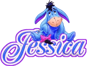The Name Jessica Is On A White Background Sticker